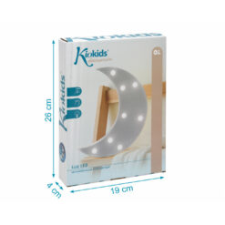 Lampe Led Lune Grise Kiokids