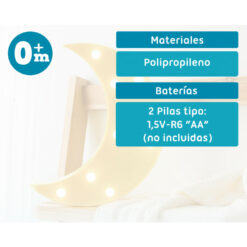 Lampe Led Lune Jaune Kiokids