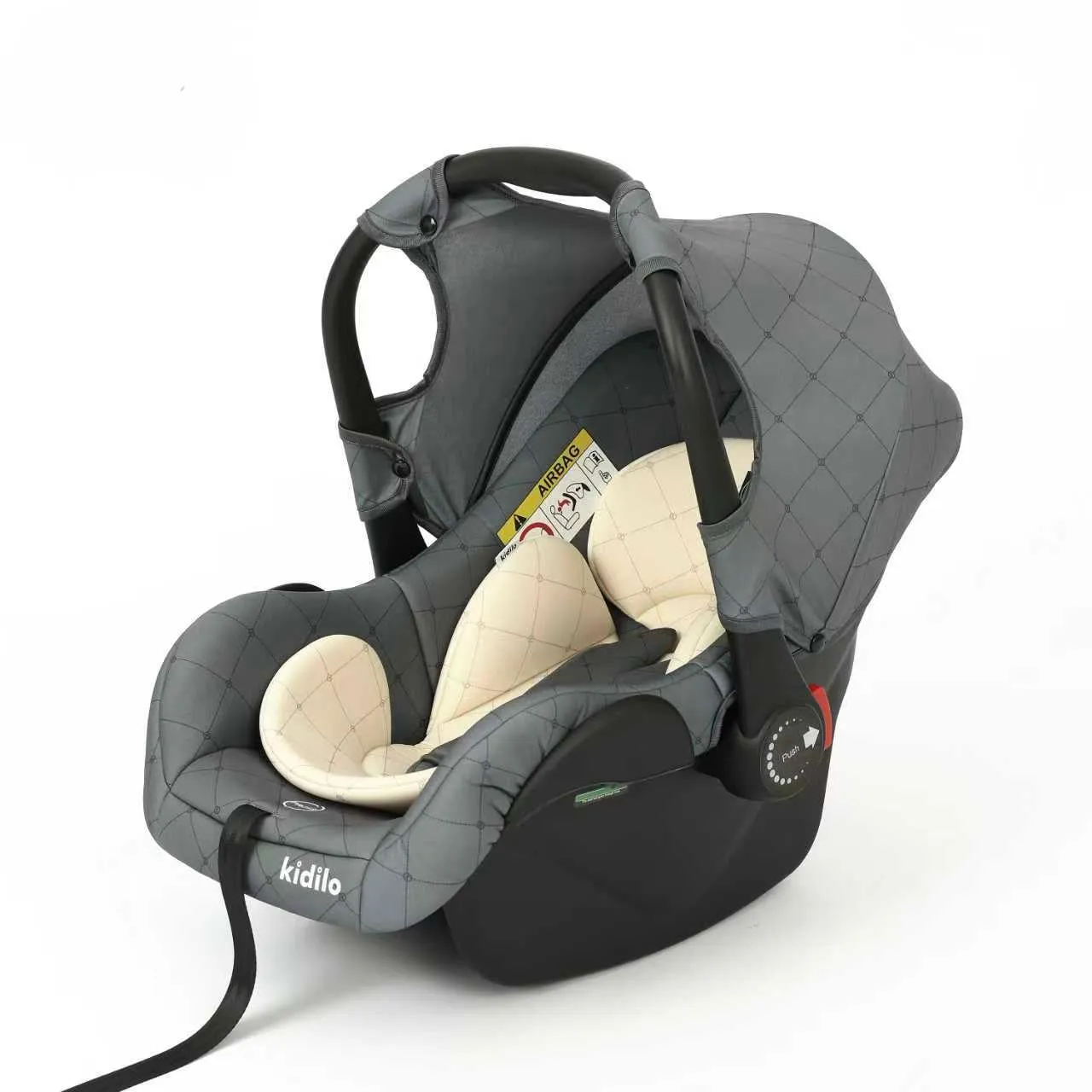 Siège auto coque Kidilo G305 Black groupe 0+ naissance 18 mois cosy portable