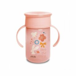 Tasse d’apprentissage 360° Rose 340ml 12m+ – Suavinex