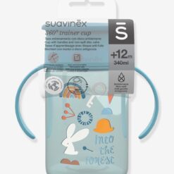 Tasse d'apprentissage 360° Bleu 340ml 12m+ - Suavinex