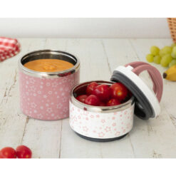 Thermos Alimentaire En Acier Inoxydable Rose 930ml - Kiokids