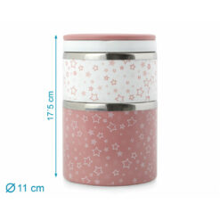 Thermos Alimentaire En Acier Inoxydable Rose 930ml - Kiokids