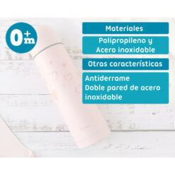 Thermos Pour Boisson 500 ml Cœurs Kiokids