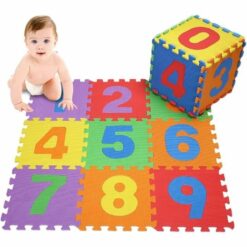 Tapis mousse chiffres - 10 dalles 30cm/dalle