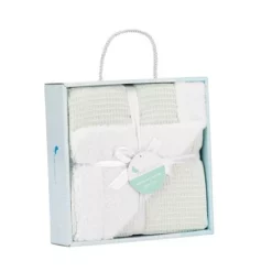 couverture in bee nest-lamb -mint-Interbaby