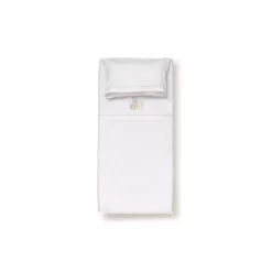 Parure de lit 60×120 gris et blanc 3 pièces - Interbaby