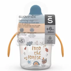 Suavinex Tasse à bec Into the forest Jaune +6m 200ml