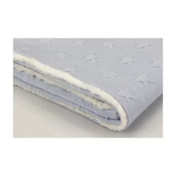 Couverture bébé - 80 x110-coraline - mod. universo - blue- Interbaby