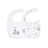 bavoir velcro (pack 2 unités)-blanc - Interbaby