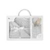 Couverture en bulles-80 x 110-coraline + Doudou en Gris- Interbaby