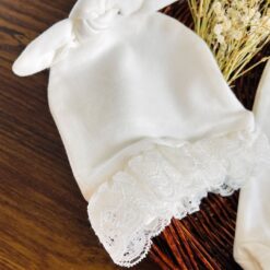 Elégante Grenouillère bébé mixte en blanc- coton naturel
