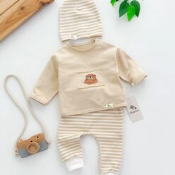 Jogging Bébé 3 Pièces – Doux 100% Coton – Confortable et Respirant