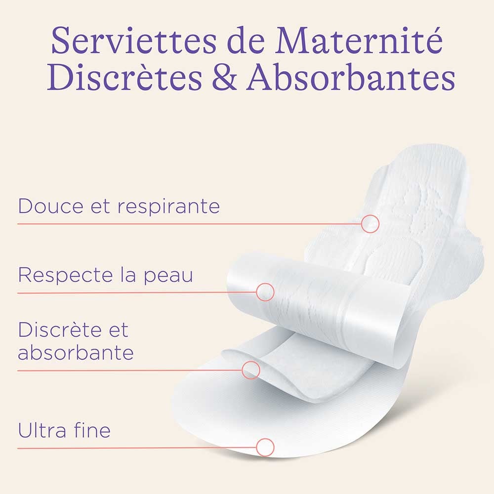 Serviettes ultra absorbantes spéciales post accouchement 0-2 semaines -  lansinoh - Allobebe Maroc