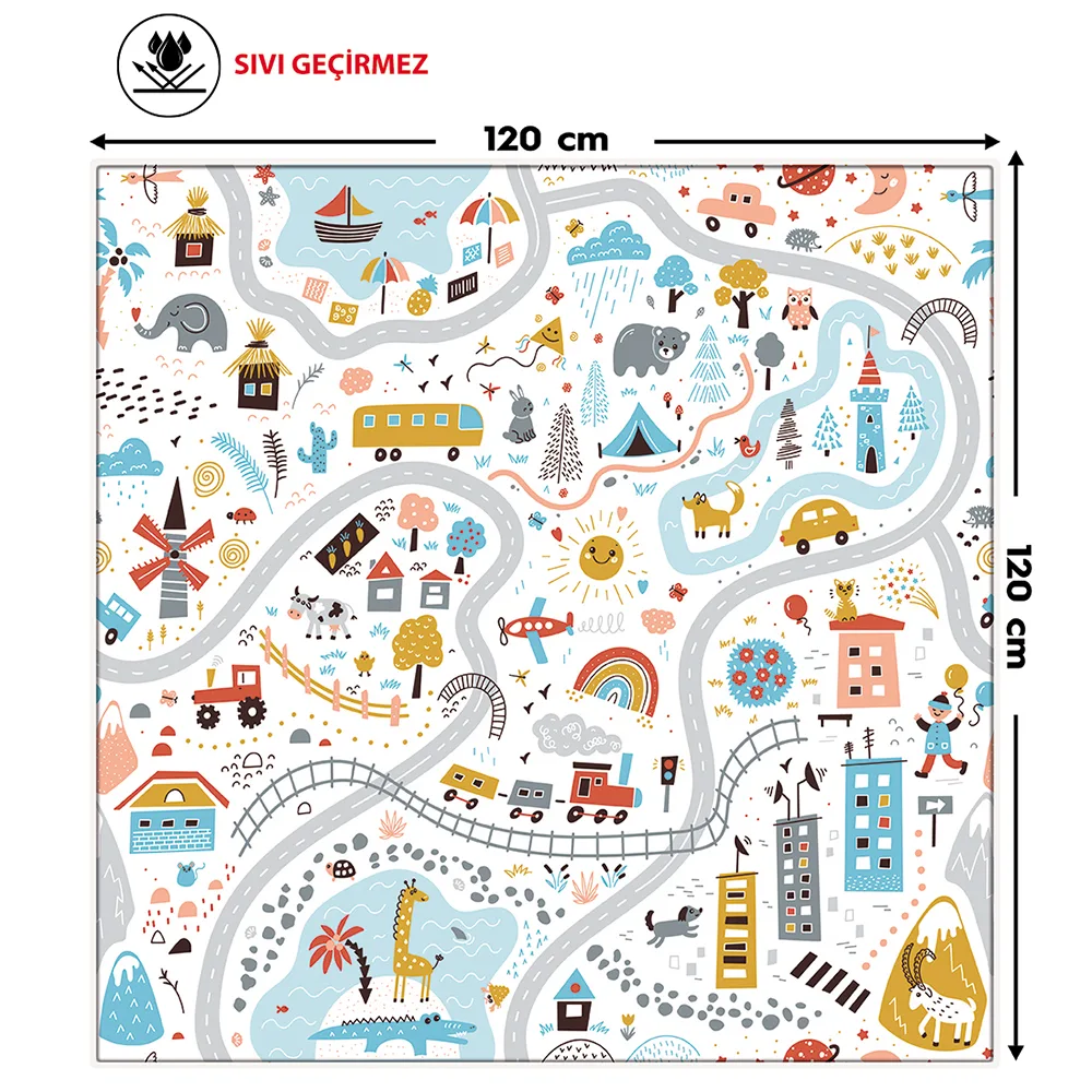 Tapis de jeu imperméable circuit