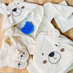 Ensemble Peignoir et cape de bain panda