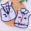Bavoir Coton Plastifié Bébé - Motifs Police ou Pilote - Bebekevi