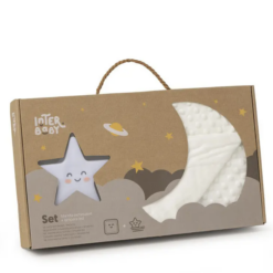 set bubble blanket + anti-roll + lamp - beige - Interbaby