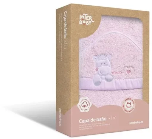cape de bain -pink - Interbaby