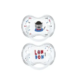 Lot de 2 Sucettes Anatomique Silicone London +18m -  Dodie
