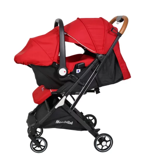 Poussette valise Duo avec maxi Cosi Rouge - monbebe