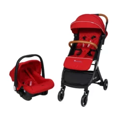 Poussette valise Duo avec maxi Cosi Rouge - monbebe