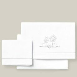 parure lit 60x120 3 piéces - mon petit_ gray - Interbaby