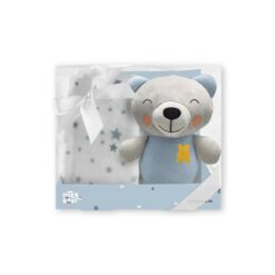 couverture + plush toy - blue- Interbaby