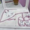 Coffret sortie de Bain Bébé 4 Pièces Motif lapin – Bebekevi – Élégance et Douceur