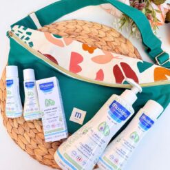 Offre Pack Vanity Bag spécial bain avec sac  & Échantillons Clinique Offerts - Mustela