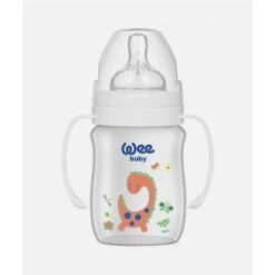Biberon Anti-Colique Col Large avec anses 0-6M 250ml - Wee baby