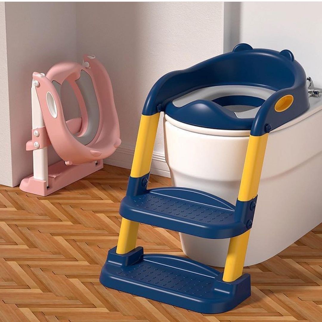 Toilette Enfant,Siège de Toilette avec échelle et poignées