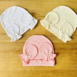 Ensemble Bonnet Bébé et Mitaines - Sevibebe
