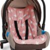 Coussin De Poussette et maxi cosi rose coton confort+