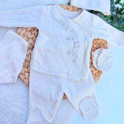 Pack Naissance 5 Pcs Brodé Coton Pur - Confort Cocooning