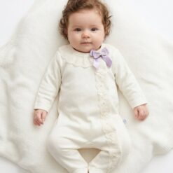 grenouillère bébé fille dentelle