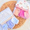 Coffret Nouveau-né - 3 Bonnets et 3 Paires de Moufles