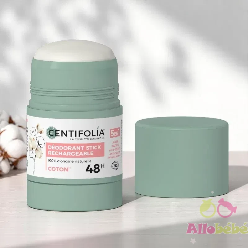 Déodorant BIO Stick 5en Fleur de coton Dès 10ans -Centifolia 1 Centifolia Déodorant BIO Stick 5en1 – Fleur de coton Dès 10ans