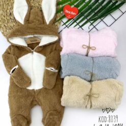 Combinaison à capuche Welsoft polaire rose
