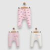 Lot de 3 pantalons bébé fille, confortables et respirants