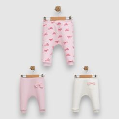 Lot de 3 pantalons bébé fille, confortables et respirants
