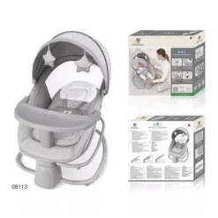 Balançoire électrique pour bébé 4en1 – Mastela - Gris foncé