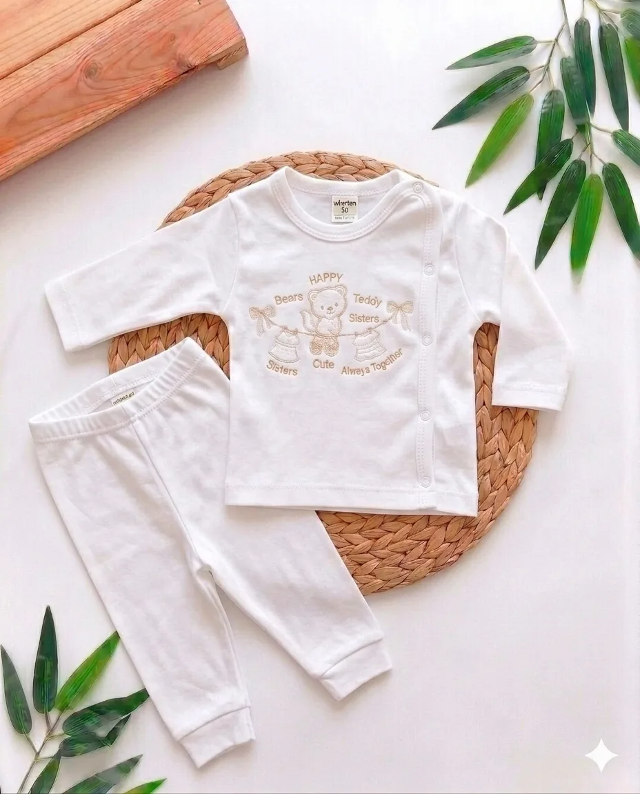 Promo Ensemble Pyjama Naissance Coton Doux - Made with love