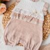 Barboteuse beige Style et confort en coton biologique