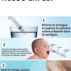 Lot de Seringue nasale bébé 2pcs
