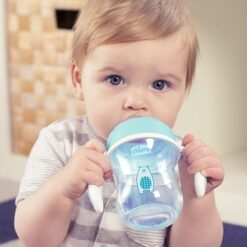 Tasse Transition bec souple silicone 4m+ bleu - Chicco