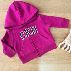 Sweat à Capuche avec Fermeture à Glissière - Fushia