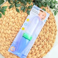 Cuillère-Biberon d’Apprentissage en Silicone (90ml) – Doseur Purée & Compote Anti-Gâchis