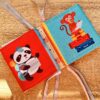 Livre bébé double face en tissu : fold and play
