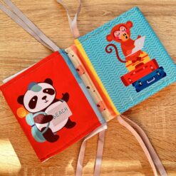 Livre bébé double face en tissu : fold and play